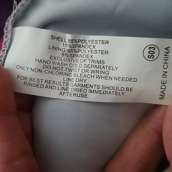 NEW 3 Piece High Waist Printed Bikini - Picture 6 of 8